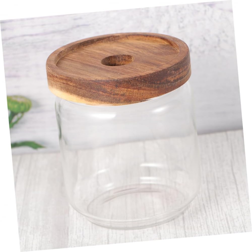 Recipientes de vidrio Recipientes para granos de café Recipientes para dulces Terrario para plantas Azúcar Cereales a granel Frascos de vidrio herméticos Bote de vidrio para té Lata para almacenar ali