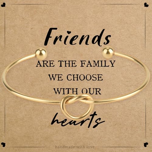 Pavolini Friendship Gifts for Women, Forever Love Knot Friendship Bracelets, Best Friend Gift, Gold...