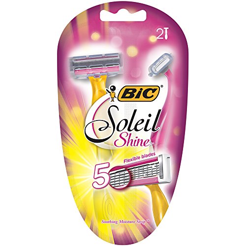 BIC Soleil Shine, Disposable Razor, Women, 2-Count