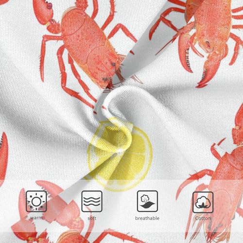 Wusikd Lobsters Girls' Underwear Cotton Lemon Girls Briefs Soft Toddler Underwear 2T3