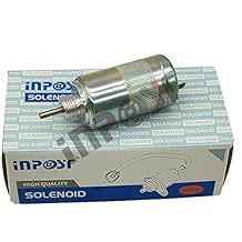 INPOST 185206085 Fuel Shut Off Solenoid Stop Solenoid Valve 12v Fit Compatible with Perkins 100 Series Engine and Case Holland