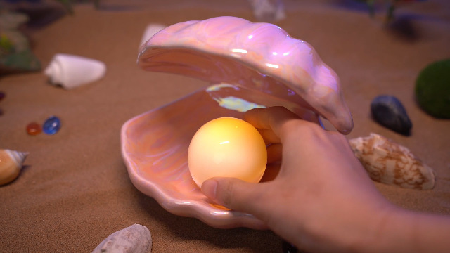 IMIKEYA Shell Light LED Seashells Mood Lamp Portable Night Light