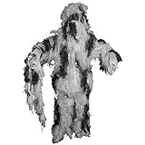 MFH Camuflaje Ghillie Traje Snow tamaño M/L