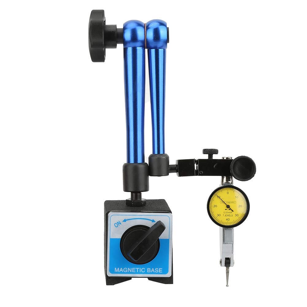 Hilitand Dial Gage Flexible Magnetic Flexible Base Holder Stand Universal Stand Dial Test Indicator Gauge Aluminum Alloy + Plastic Magnetic Base Holder For Test Indicator