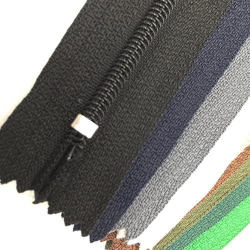 Image of 12 Inch Zippers, DOITEM 72 pcs 30cm /12 Inch Zippers for Sewing Multicolor Nylon Coil Zipper for Sewing and Crafts 24 Colors