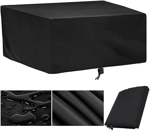 Miniatura 17 de Fundas para muebles de patio, funda impermeable para sofá al aire libre, 28 x 28 x 28 pulgadas, resistente para lluvia, polvo y nieve, rectangular