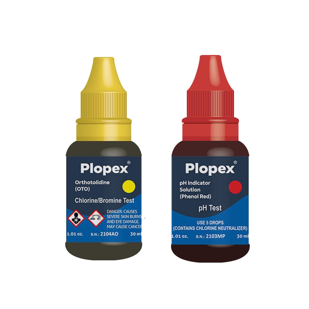 Plopex Swimming Pool Test Kit pH and Free Chlorine Water Quality Tester Refill Pack (B0C8V736LB) Amazon Price History, Amazon Price Tracker