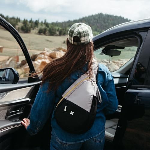 Image of Sherpani Esprit, Sling Backpack, 10L Travel Bag, Right-Handed Shoulder Sling Purse, Crossbody Backpack, Travel Gifts, RFID Protection (Wasabi Stone)