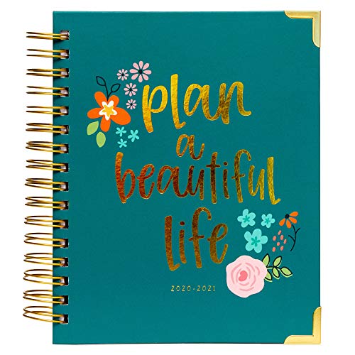 Pukka Pad, Carpe Diem, 17 Month Weekly Spiral Planner Carpe Diem Calendar with Stickers, 8 x 8.5 in, Beautiful Life