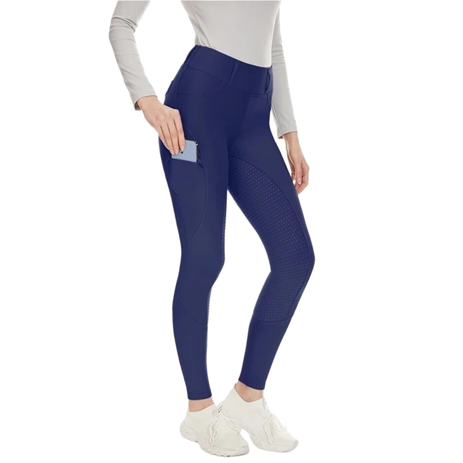 Pantalones de equitación Felpa Invierno for Mujer, calzas ecuestres cálidas y Gruesas, Mallas Silicona Antideslizantes for Montar a Caballo para Ciclismo Y Deportes