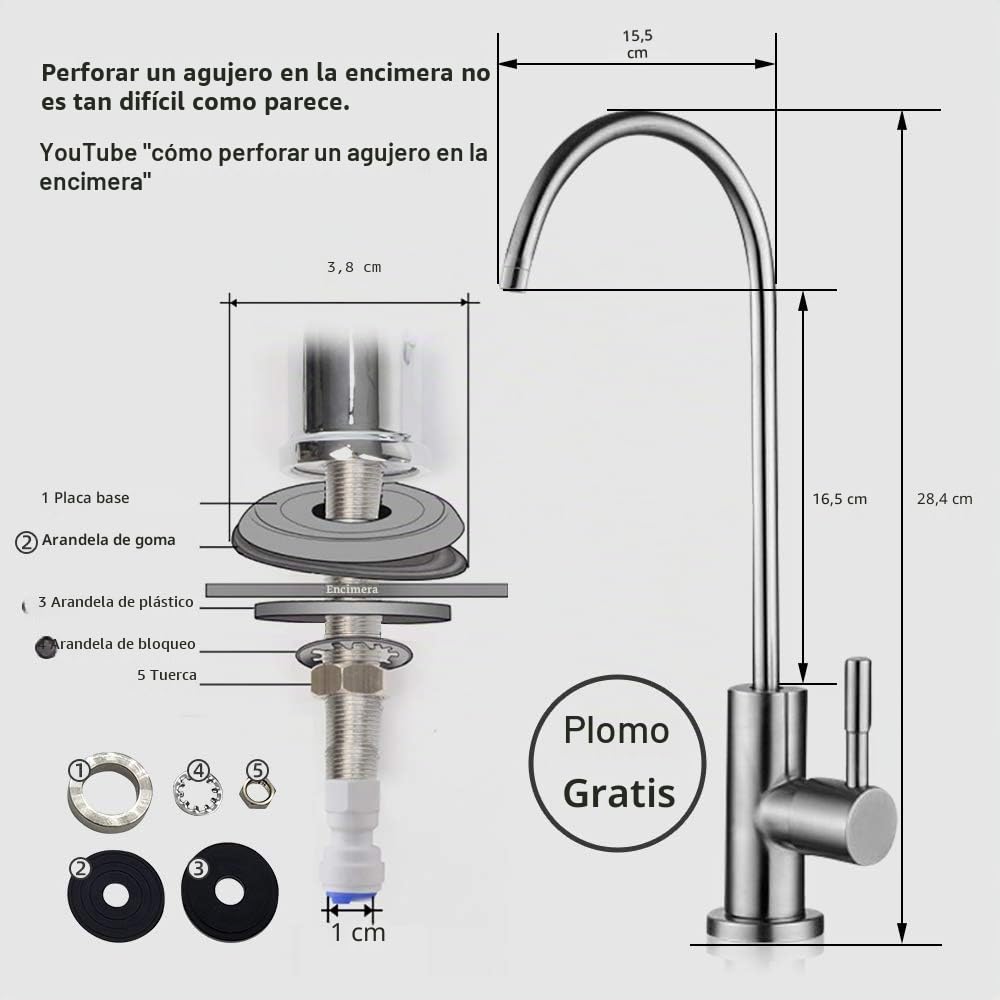 Geekpure Sistema de filtro de agua ósmosis inversa 5 etapas con bomba refuerzo y 4 filtros adicionales-75GPD | Purificador de agua debajo del fregadero con bomba de refuerzo y 4 filtros adicionales
