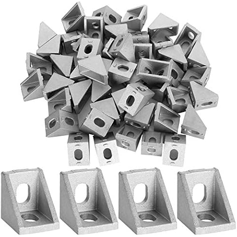 2020 Aluminum Extrusion Corner Bracket 40 Pcs Right Angle T Slot Corner Bracket Joint Brace for 2020 Series Aluminum Extrusion Profile with Slot 6mm Cover