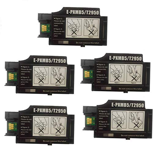 Remanufactured T2950 Ink Maintenance Box 5-Pack for Workforce WF-100 WF-100W Inkjet Printer.