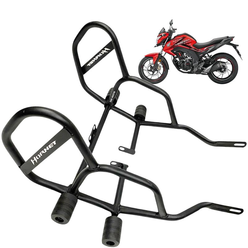 Image of Dhe Best Bike Heavy-Duty Premium Crash Guard /Leg Guard Black Suitable for Honda CB Hornet 160R