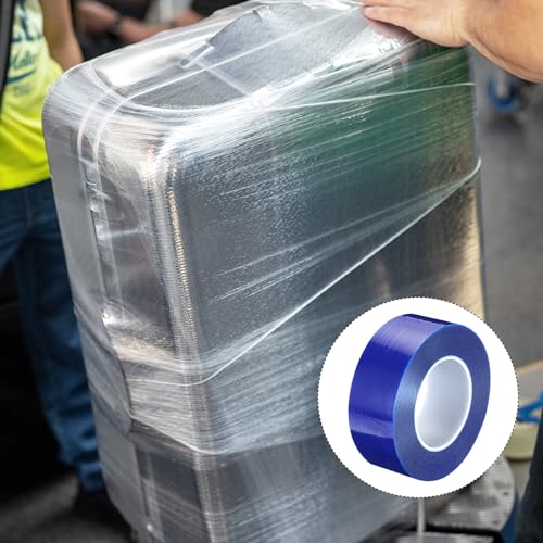 Image of MECCANIXITY Removable Protective Film Tape, 2 Inch x 656 Ft Surface Protective Scratch Film Tape Roll for Furniture, Electrical Appliances, Blue