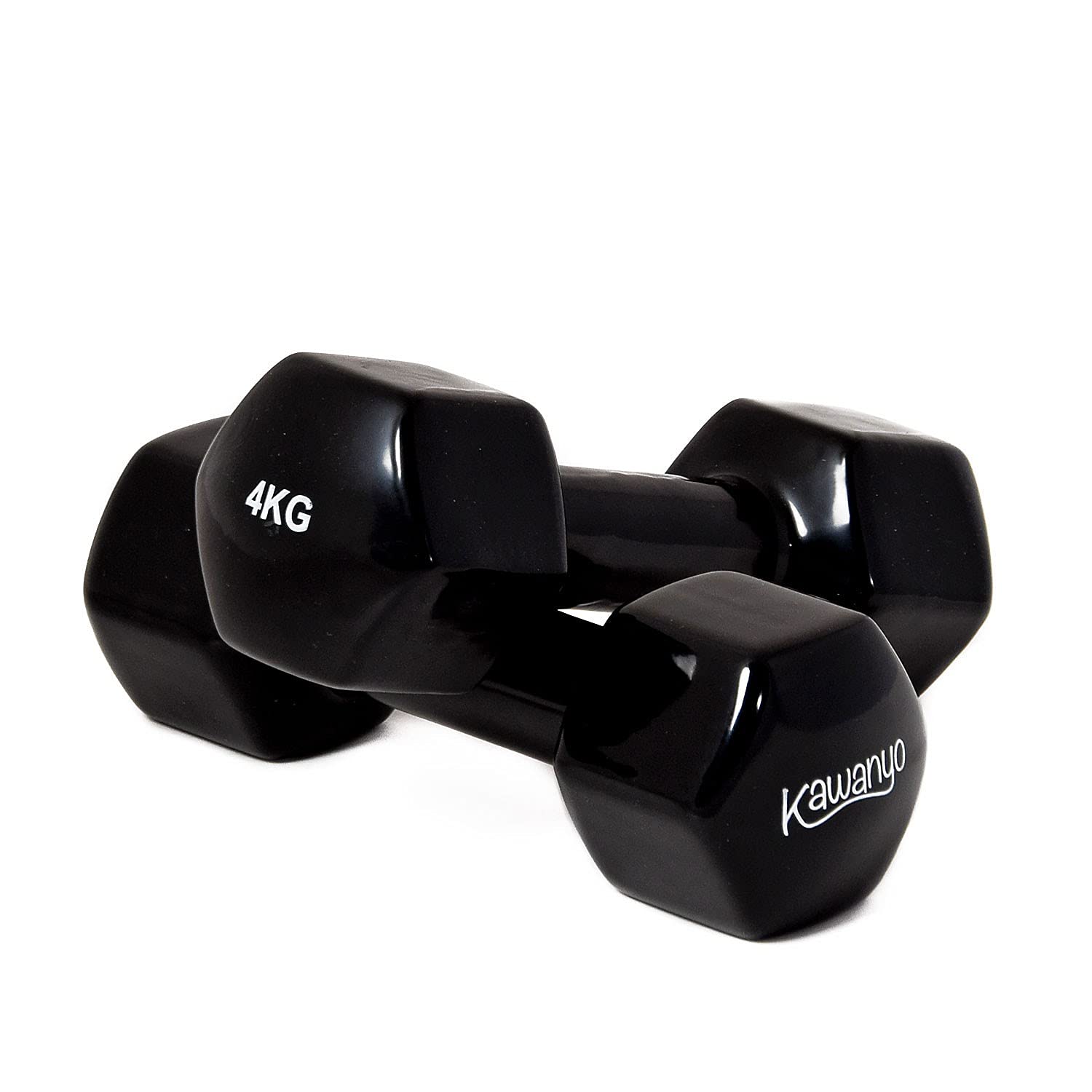 hantle winylowe – 2 x 4,0 kg trening siłowy hantle krótkie