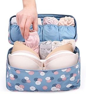 WEELZONE Travel Underwear Panties Bra Pouch Organizer Bag Pouch Waterproof Personal Garment Bag Case Undergarments Organiz...