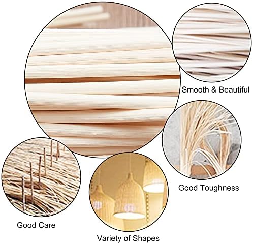 AHANDMAKER Basket Weaving Cane, 250g/Roll 4mm Wicker Material Rattan Reed Webbing for Chair Repair and Wicker Weaving DIY Craft Furniture Making Supplies Home Gardening Decor