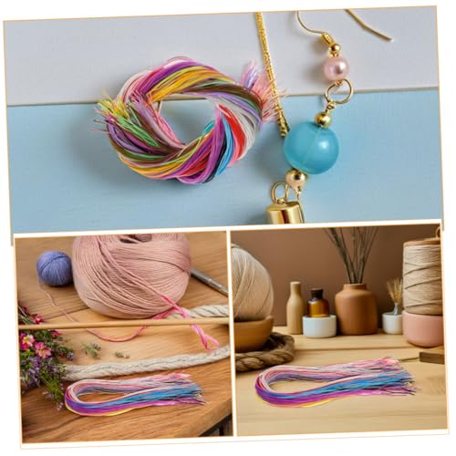 Corde plastique DIY légère lot de 600 pièces multicolores