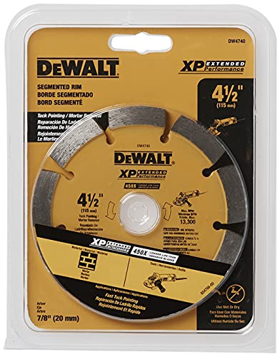 Dewalt Diamond Blade, Tuck Point, 4-1/2-Inch X 1/4-Inch (Dw4740) #TOP1