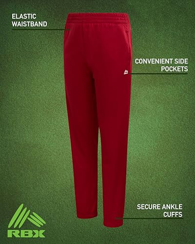 Image of RBX Boys' Sweatpants - Active Tricot Joggers Warm-Up Track Pants (2 Pack)