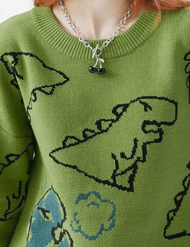 FCOOLYEET Y2K Sweater Men Oversized Graphic Sweater Pullover Aesthetic Crewneck Knitted Sweater Cool Sweaters 6