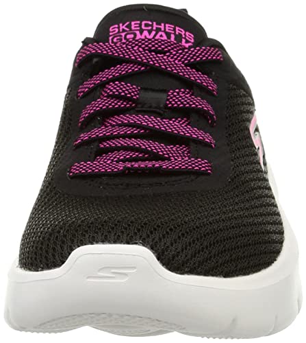 Skechers Women's Go Walk Flex-Alani Sneaker, Black/Hot Pink, 9.5 Wide #TOP1
