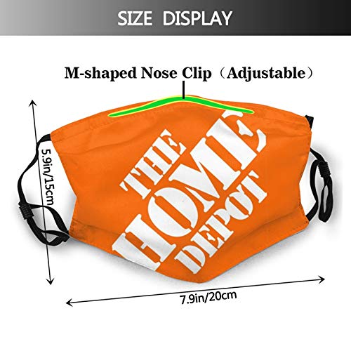 Home Depot Logo Adjustable Earloop Face Mouth Anti Pollution Washable with 6 Filters