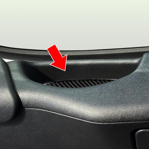 Image of Car Carbon Fiber Interior Inner Door Armrest Box Pad Cover Trim Accessories for 2014 2015 2016 2017 2018 2019 2020 2021 Dodge RAM Promaster