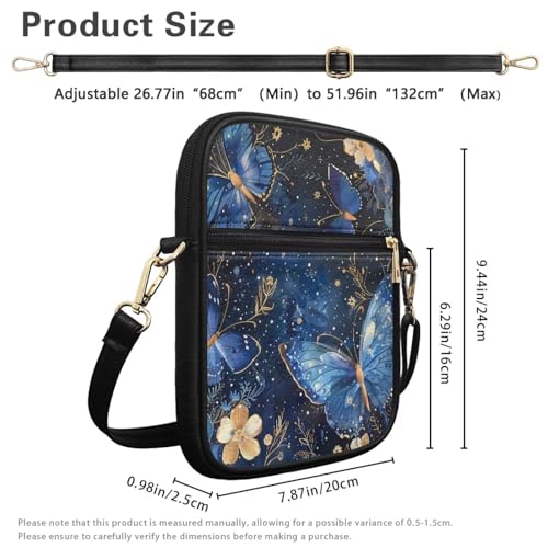 Women Small Crossbody Bags Trendy Messenger Bag Phone Purses Leather Shoulder Bag Multi Pocket Handbags 6