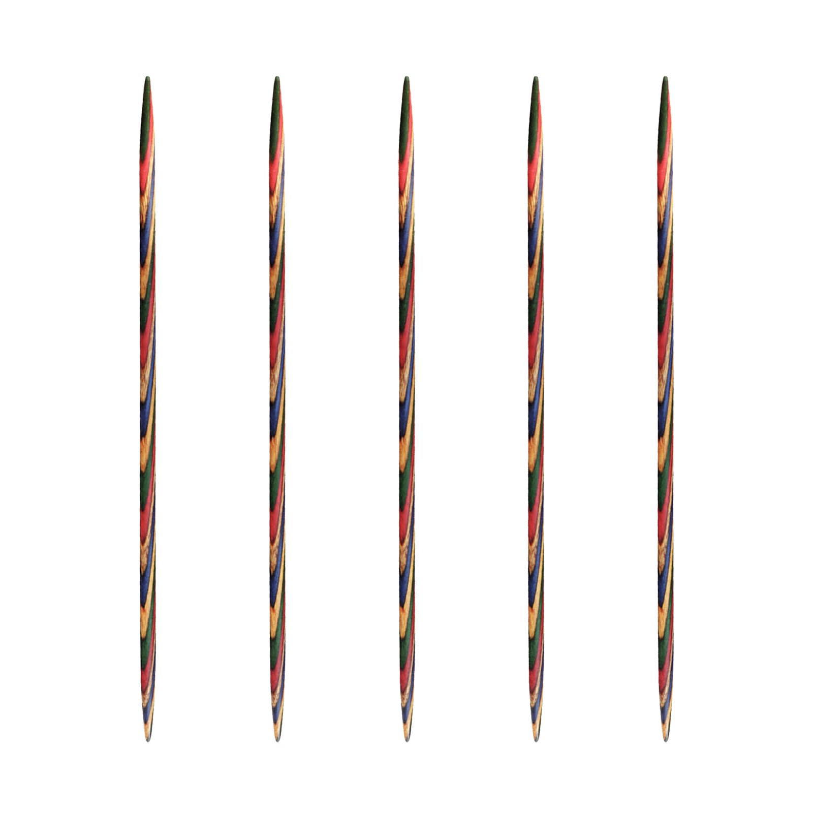 5Pieces Double Ended Wood Knitting Needle Double Head Pointed for Adult Beginner Craft Project Wood with Case