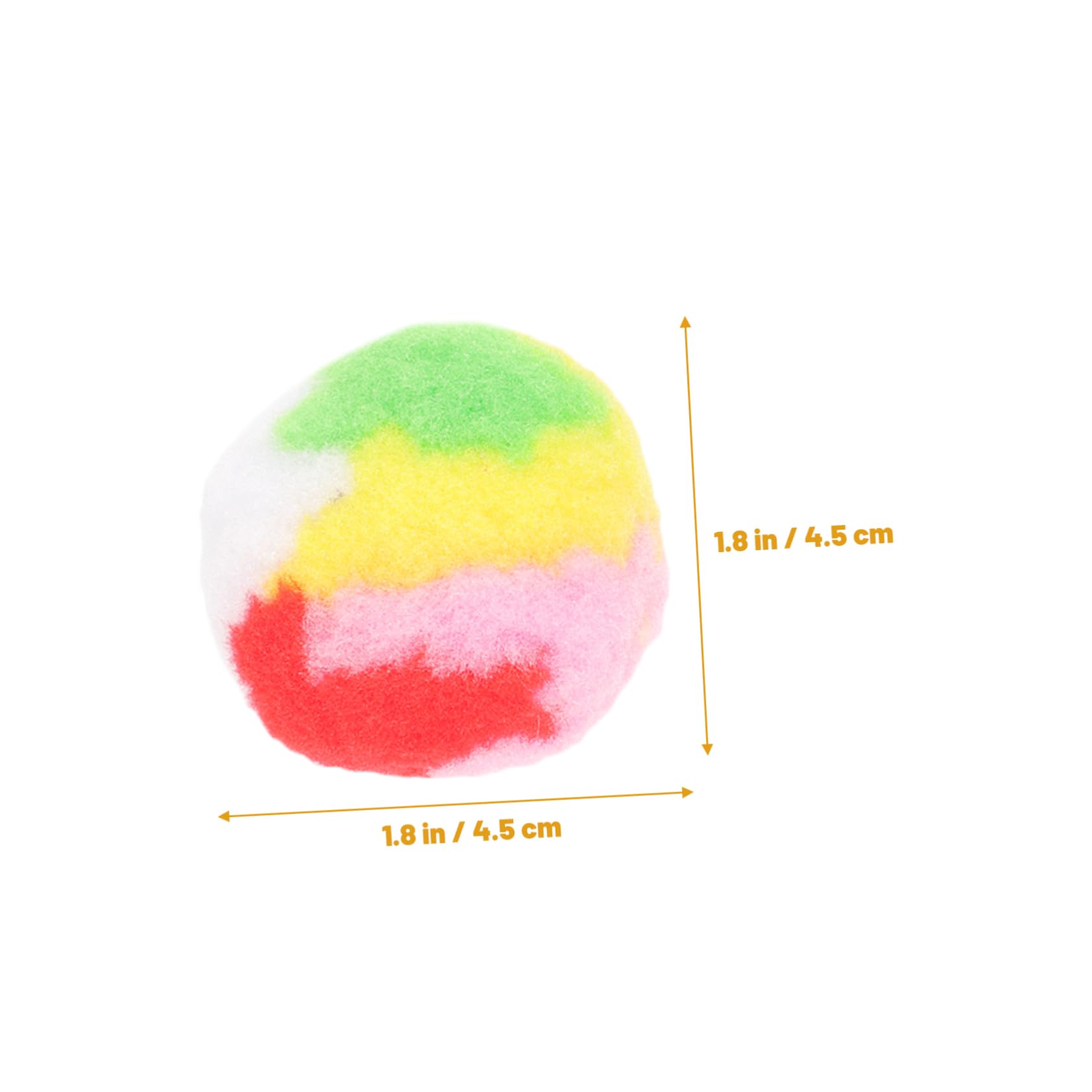 ibasenice 4 Pack Cat Chew Toys Interactive Plush Kitten Balls for Indoor Cats Colorful Fabric Scratchers Toys Set