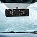 Gatuida Recorder Back Clip Rear View Mirror Bracket Rear View Mirror Dash Cam Mount Holder Rear View Mirror Back Plate Backup Camera Mount Dash Cam Mounting Kit Dash Cam Mounts Black Abs