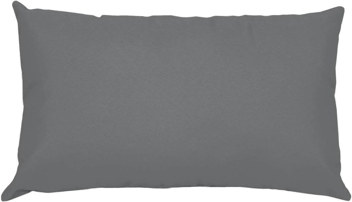 LOVELY CASA T24820001 Alicia Pillowcase, 50 x 70, 100% cotton, anthracite, 50 x 70 cm