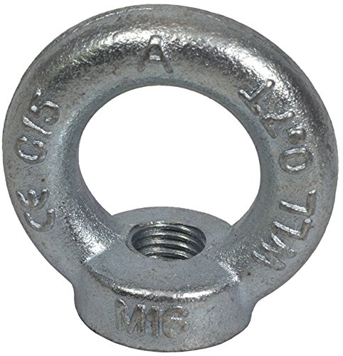M10 230kg Lifting Eye Nut Deck Loop Screw Ring Metric Course Thread DIN 582
