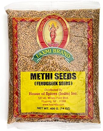 Laxmi Traditional Indian Spices - Methi Seeds (Fenugreek Seeds), 7oz
