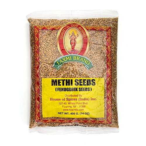 Laxmi Traditional Indian Spices - Methi Seeds (Fenugreek Seeds), 7Oz #TOP3