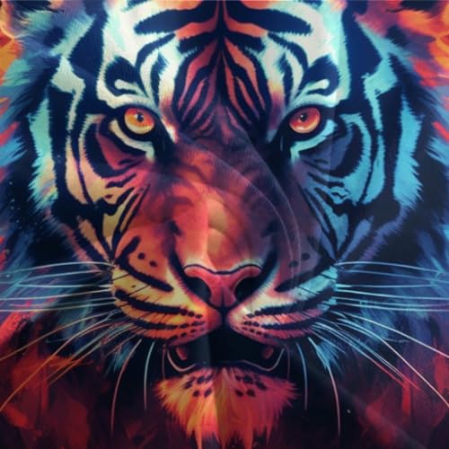 Parure de lit tigre 220x240 avec housse de couette king size - 7