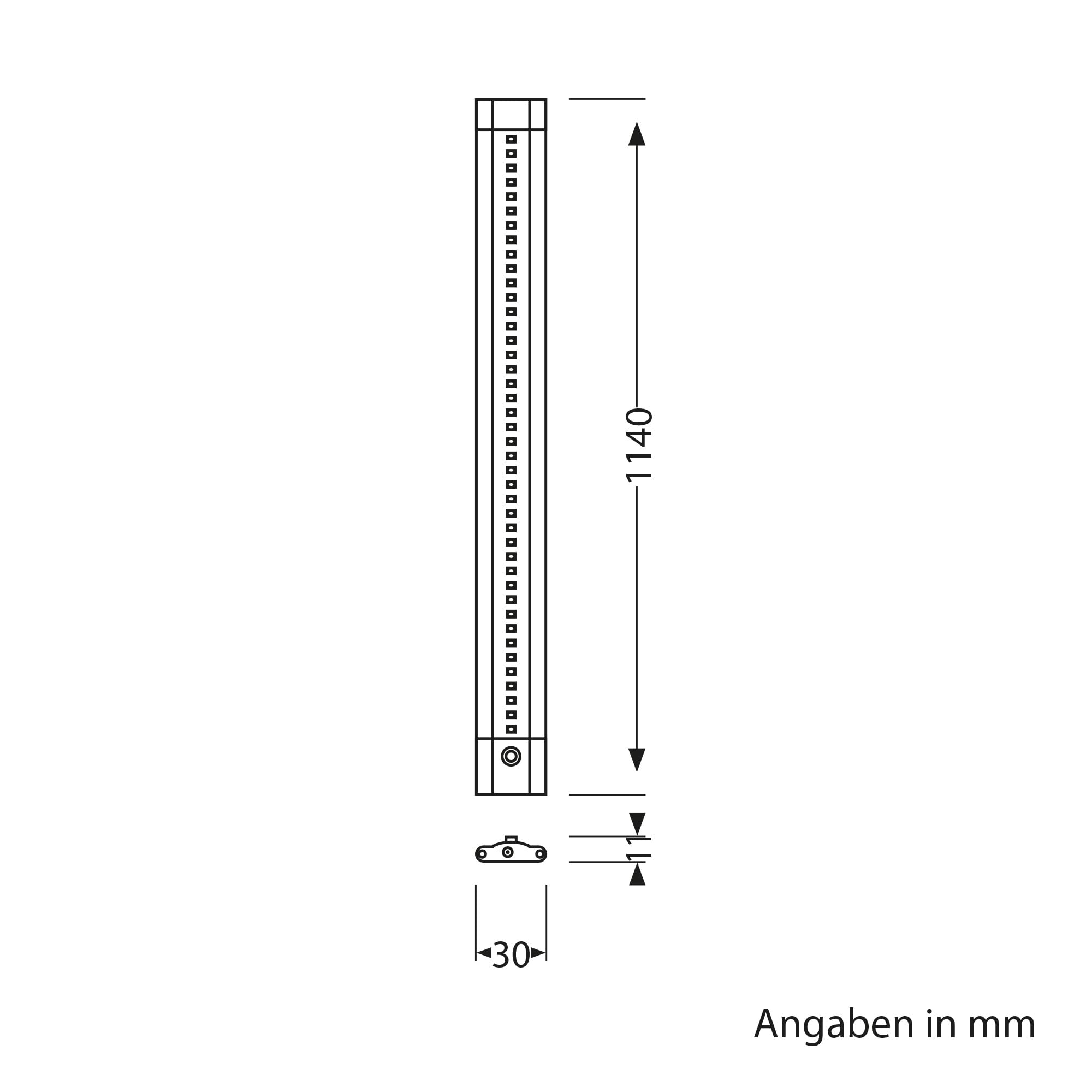 ledscom.de 2er Set LED Unterbauleuchte SIRIS schwarz matt mit Bewegungsmelder, flach, 114cm, je 1261lm, warmweiß