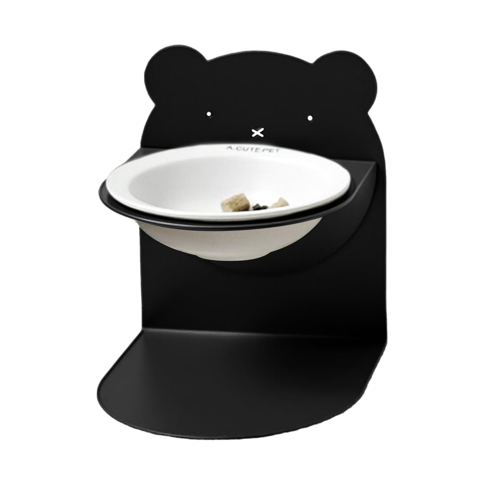 Per Gatti Inclinato Antigoccia in Ceramica | Slow Feeder Gatti Cibo Secco Umido Inclinata per e Cuccioli per Interni Balcone ed Esterni