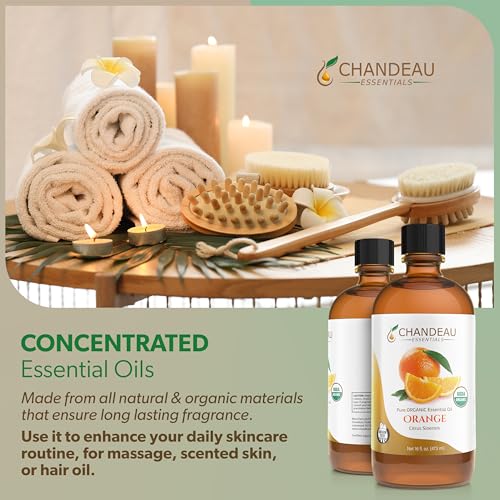 Aceite esencial puro orgánico de naranja 16 oz miniatura 4