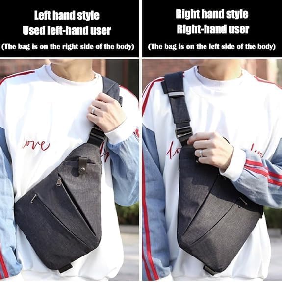 Anti Theft Travel Bag, Lightweight Adjustable Strap Travel Purses Anti Theft Crossbody Bags for Unisex3