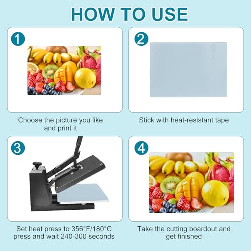 6PCS Sublimation cutting board blanks,Glass cutting board,Sublimation cutting boards,Sublimation glass as gifts to give to friends - Image 5