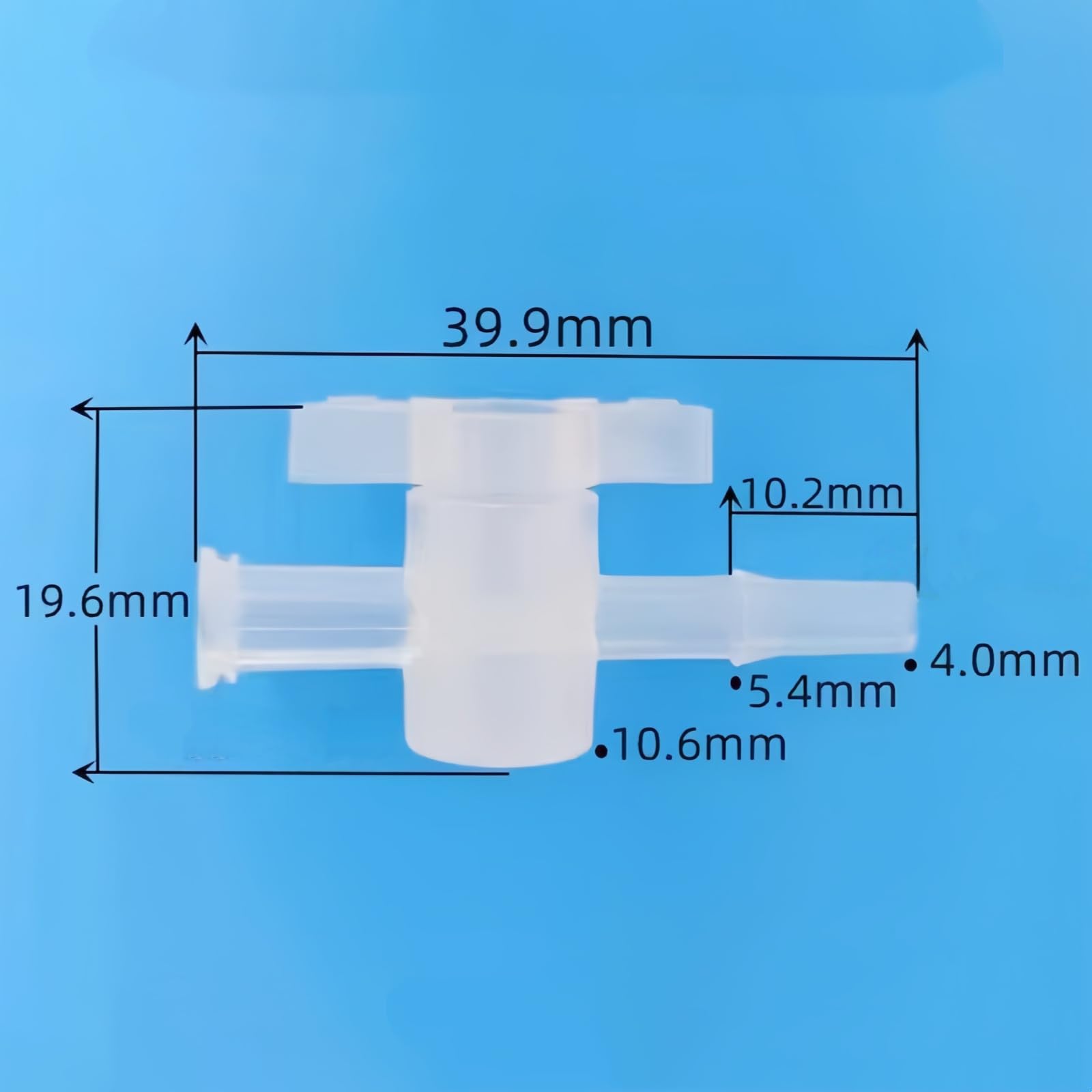 50 llaves de paso de 2 vías for sistemas de bloqueo y catéter, válvula de conexión de plástico duradera for uso en laboratorio y transferencia de fluidos(Transparent)