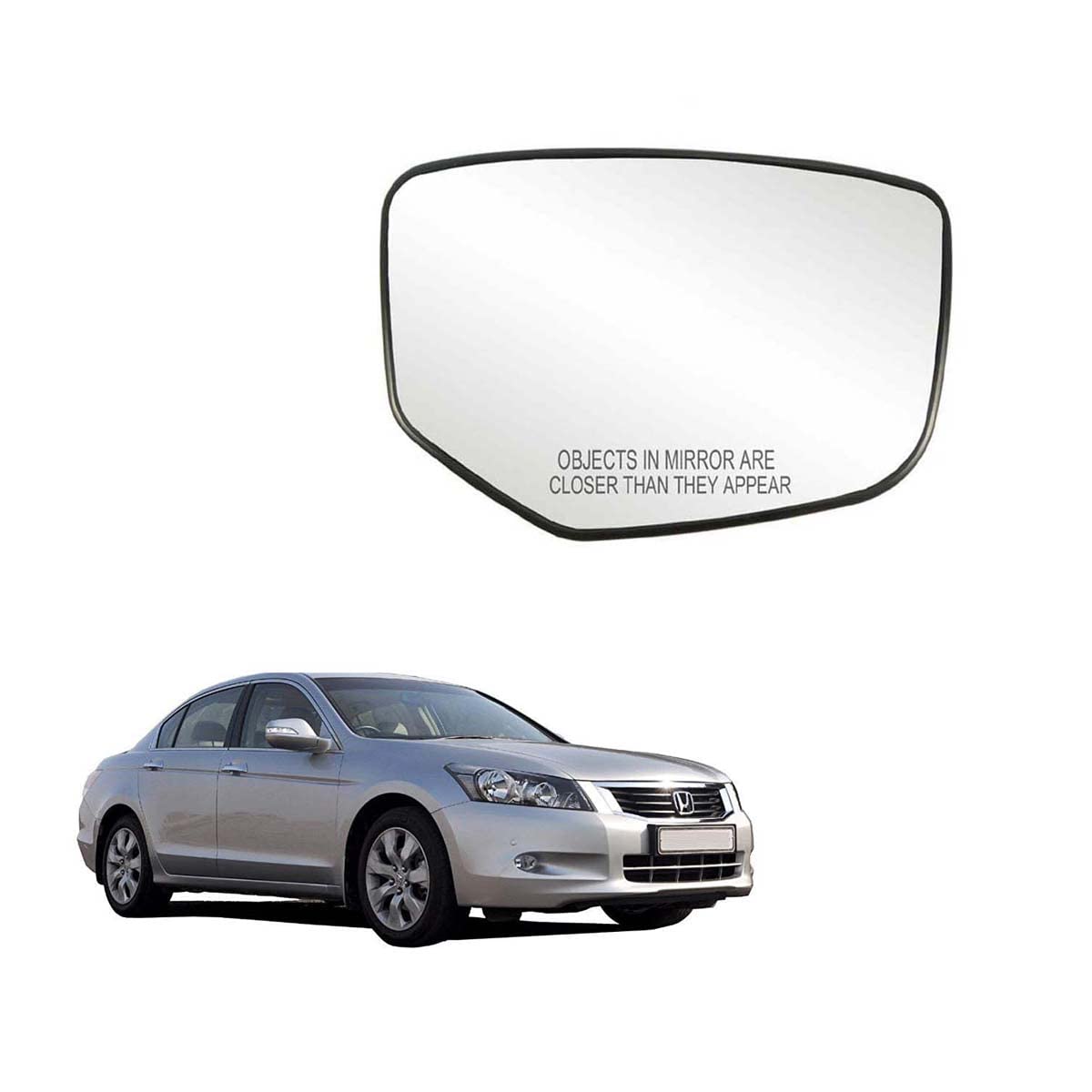 Auto Spare World - RHS Sub Mirror Plate/Side Mirror Glass Compatible with Honda Accord 2008-2014