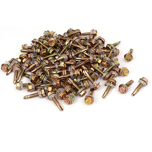 Tornillo autorroscante hexagonal 12# x 1 pulg, 100 pcs miniatura 1