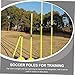 WHAMVOX 2 Pack Soccer Training Pole Agility Training Tool Football Agility Rods Men's Equipment Soccer Poles Yellow 1m Collapsible