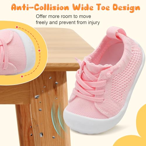 Image of JIASUQI Baby Shoes for Toddler Boys Girls Sneakers Slip on Walking Shoes for Babies