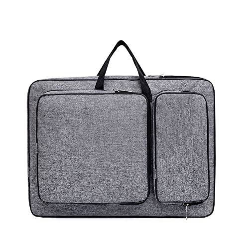 Image of ITODA A3 Art Portfolio Carry Case Bag Drawboard Storage Tote Handheld Portable Shoulder Box Artist Drawing Board for 8k Sketch Easel Paper Palette Brush Pencil Painting Supplies