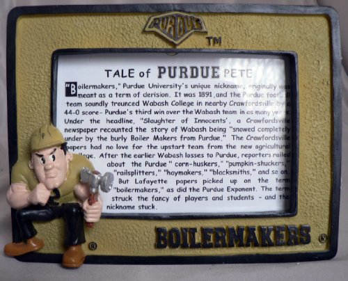 Purdue PETE Boilermakers Mascot Football Basketball Sports Picture Frame.